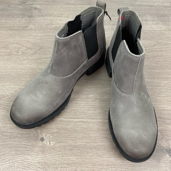 Sorel Gray Emelie II Waterproof Chelsea Boot Sz.9 NWOB - Picture 4 of 14